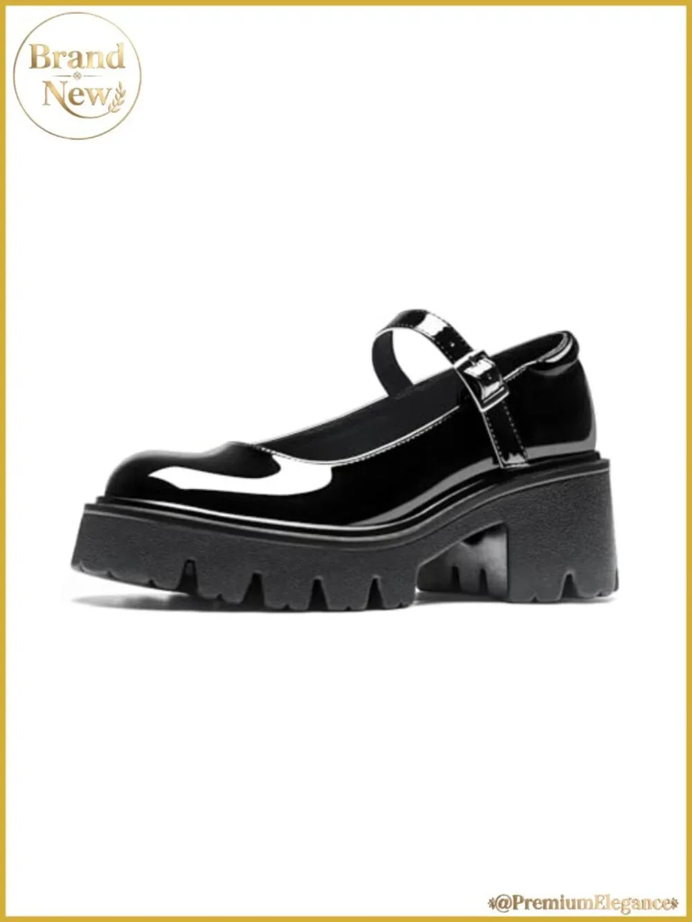 Platform Mary Jane Shoes for Women Chunky Round Toe Dress Shoes